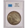 Image 1 : 1926 PEACE SILVER DOLLAR, CCGS MS-64