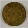 Image 1 : 1863 CIVIL WAR TOKEN (STORE CARD) (ROBINSON & BALLOU GROCERIES) TROY, NY G/VG