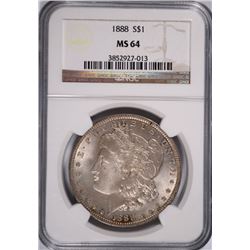 1888 MORGAN DOLLAR NGC MS-64