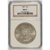 Image 1 : 1887 MORGAN SILVER DOLLAR, NGC MS-61