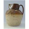 Image 1 : A SALT GLAZED STONEWARE PITCHER, 19th Century, sprigged hunting subjects, height 22cm and a blue ...