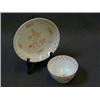 Image 1 : A GEORGIAN TEA BOWL AND SAUCER, painted floral design in puce £20-30...