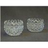 Image 1 : A PAIR OF KETTLEDRUM SALTS, c.1825, shaped cut raised diamonds, vandyked edges, height 5cm (2)  £...