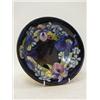 Image 1 : A MOORCROFT FRUIT BOWL, second half of the 20th Century, tube-lined floral design on a deep blue ...