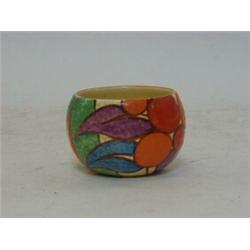 A CLARICE CLIFF FANTASQUE BIZARRE SUGAR BOWL, Berries pattern, height 5cm  £50-80...
