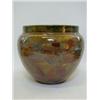 Image 1 : A ROYAL DOULTON STONEWARE JARDINIERE, c.1900, 'Natural Foliage Ware', alternating autumnal glazes...