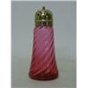 Image 1 : A WRYTHEN RUBY GLASS CASTOR, height 15cm  £30-50...