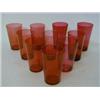 Image 1 : A SET OF TEN RUBY GLASS BEAKERS, (10)  £50-80...