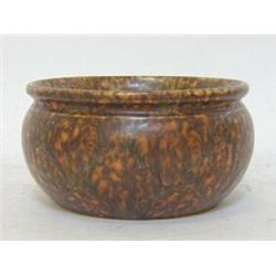 A BRETBY ART POTTERY BOWL, mottled brown and orange glazes, No.2887D, diameter 15cm  £20-30...