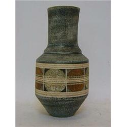 A TROIKA URN VASE, signed Jane Fitzgerald, height 25cm  £120-140...