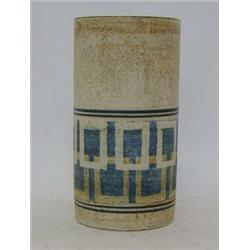 A TROIKA CYLINDER VASE, signed Simone Kilburn, height 19cm  £50-80...