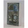 Image 1 : A TROIKA RECTANGLE VASE, textured and white glazed sides, signed 'L.T', height 17cm  £70-90...