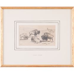 Edward Borein, pencil on paper