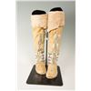 Image 4 : Southern Cheyenne Beaded Woman's Hightop Moccasins, 10 ½" long