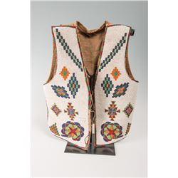 Blackfeet Beaded Vest, 21" x 16 ½"