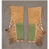 Image 5 : Southern Plains Beaded Leggings on Buffalo Hide, 32" x 12"