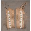 Image 1 : Cheyenne Beaded Leggings on Buffalo Hide, 27" x 10"