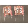 Image 1 : Matching pair of Northern Plains Parfleche Bags, 13 ½" x 13 ½"