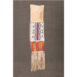 Sioux Beaded and Quilled Pipebag, 33" long