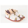 Image 1 : Northern Cheyenne Beaded Man's Moccasins, 10 ½" long