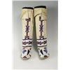 Image 3 : Cheyenne Beaded Hightop Moccasins, 16" tall