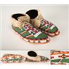 Image 2 : Sioux Beaded Woman's Ceremonial Moccasins, 9 ½" long