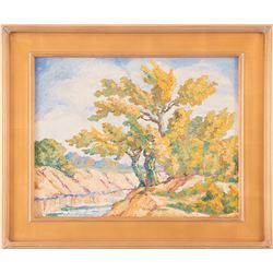 Gladys Blomgren, oil on board