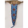 Image 2 : Ute Beaded Tab Bag with Quilled Belt, 9 ½" long