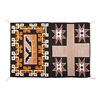 Image 1 : Navajo Double Saddle Blanket, 4'3" x 3'1"