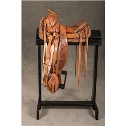 Mexican Silver Mounted Saddle