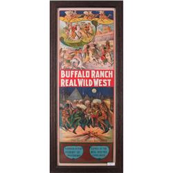 Buffalo Ranch Real Wild West Movie Poster, 56" x 21"