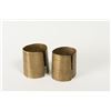 Image 1 : Striped Cloud's (Sioux) Brass Cuffs, 2 ½"