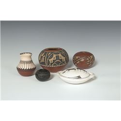 Collection of 5 Pottery Pieces