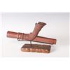 Image 4 : Northern Plains Carved Catlinite Pipebowl, 10 ¼" x 4"