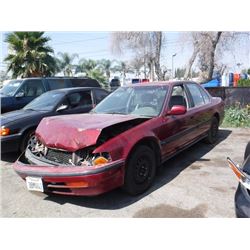 92 Honda Accord 4 Dr  Sedan - T - DRIVE-BD