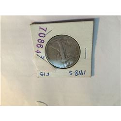 1918-S, Walking Liberty Half Dollar, Fine