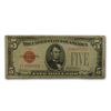 Image 1 : 1928 $5.00 U.S. Note Red Seal VF