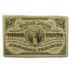 Image 1 : 3rd Issue Fractional Currency 3 Cents AU