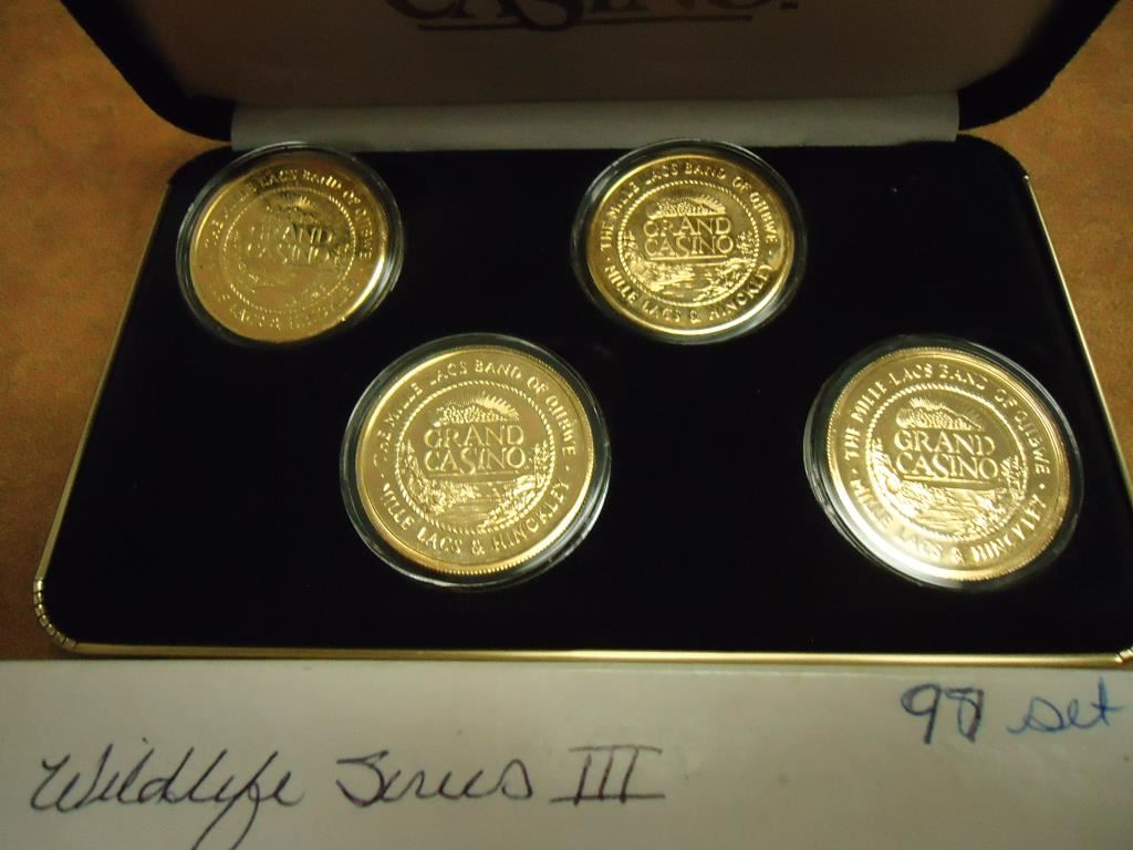 1997 GRAND CASINO WILDLIFE SERIES III COLLECTOR COINS