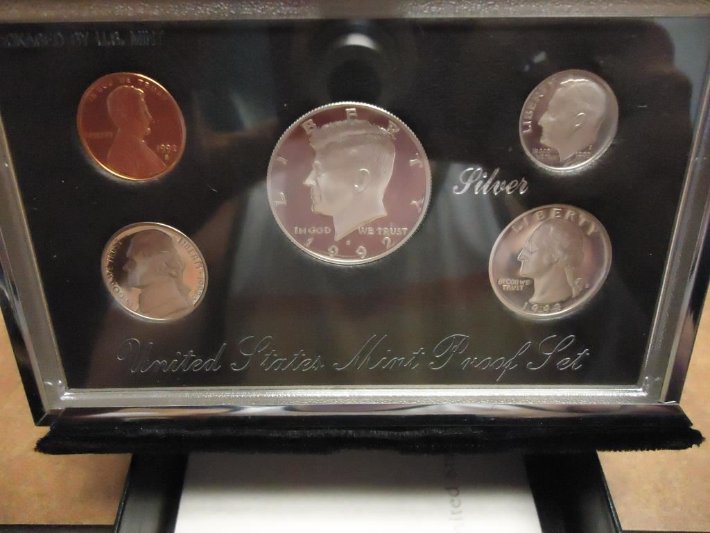 1992 US PREMIER SILVER PROOF SET ORIGINAL US MINT PACKAGING