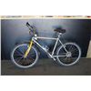 Image 2 : 2 BIKES: GREY NONAME MOUNTAIN BIKE AND YELLOW NONAME MOUNTAIN BIKE