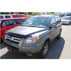 2008 HONDA PILOT VIN 5FNYF18348B501718