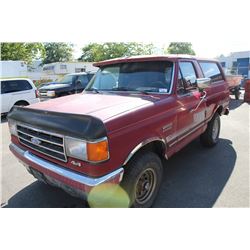 1991 FORD BRONCO 25TH ANNIVERSARY VIN 1FMEU15H7MLA30532