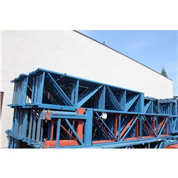 1-18' REDIRACK BLUE CANTILEVER PALLET RACK UPRIGHT WITH 6-9' CROSSBARS