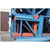 Image 2 : 1-18' REDIRACK BLUE CANTILEVER PALLET RACK UPRIGHT WITH 6-9' CROSSBARS