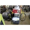 Image 1 : LARGE BIN OF GOLF BALLS AND MISC GOLF ITEMS