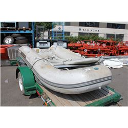 4-PERSON WALKER BAY 310 AF 9' PVC INFLADABLE SOFT BOTTOM BOAT WITH SPARE INFLADABLE BOAT