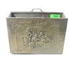 Image 2 : ANTIQUE BRASS OVER WOOD MAGAZINE