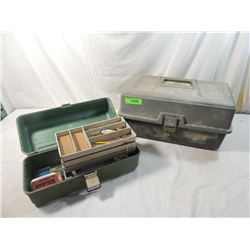 LOT 2 VINTAGE TACKLE BOXES