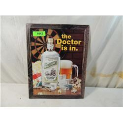 DR MCGILLICUDDYS TIN ADVERTISEMENT SIGN